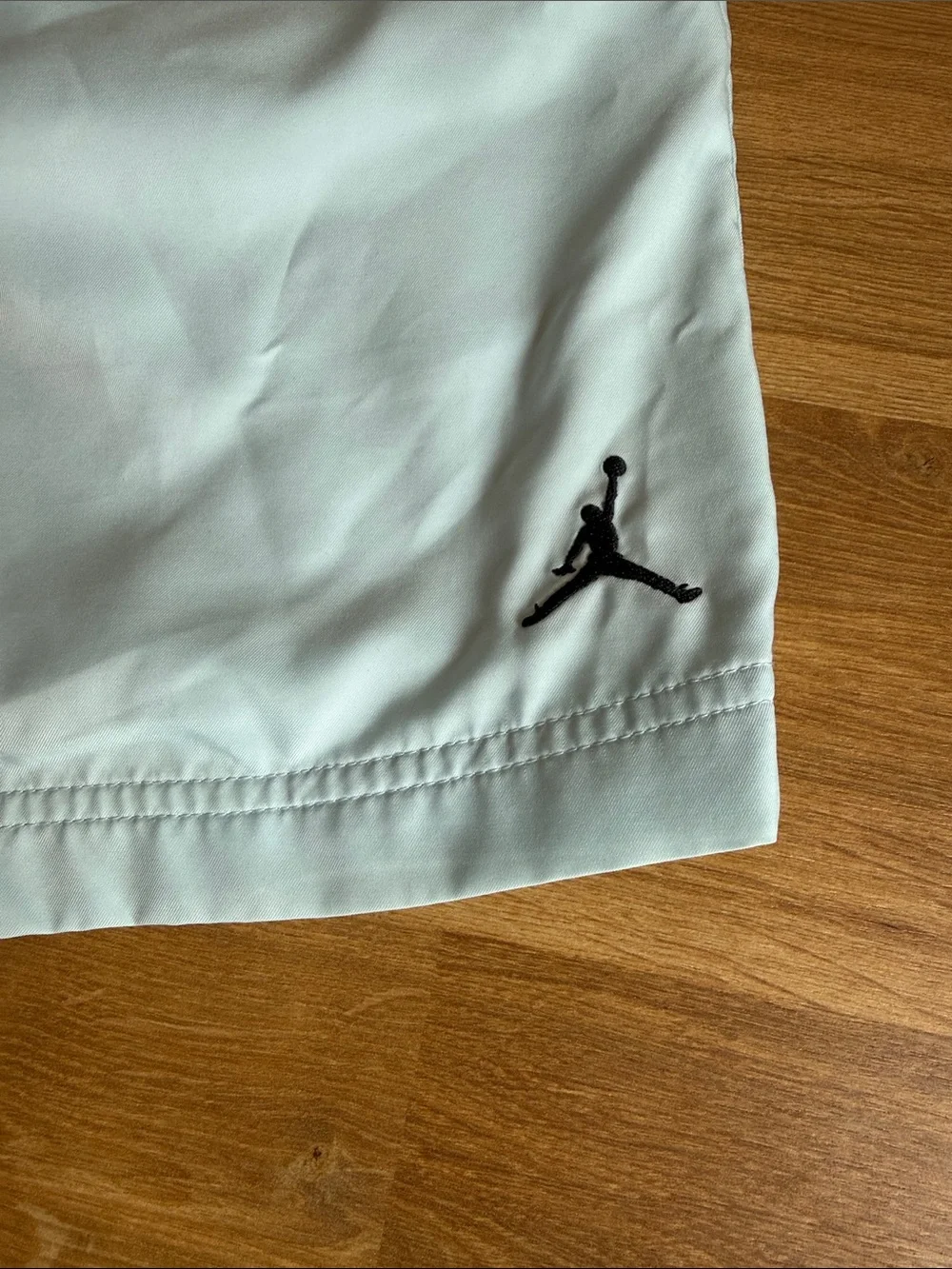 Jordan Essentials Glacier Blue Woven Lined Palm Tree Basketball Shorts Men’s XL